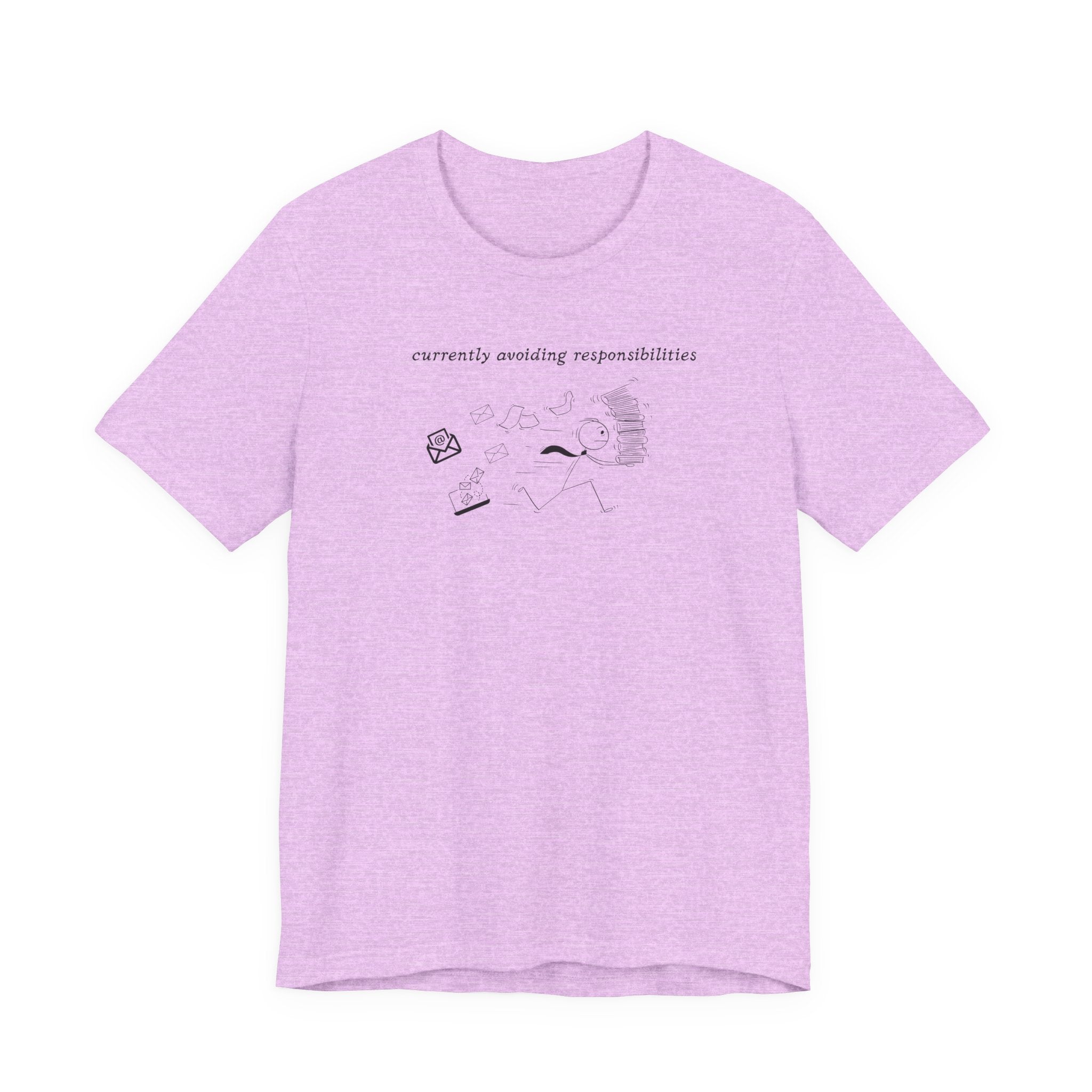 Currently Avoiding Responsibilities Funny Graphic T-Shirt