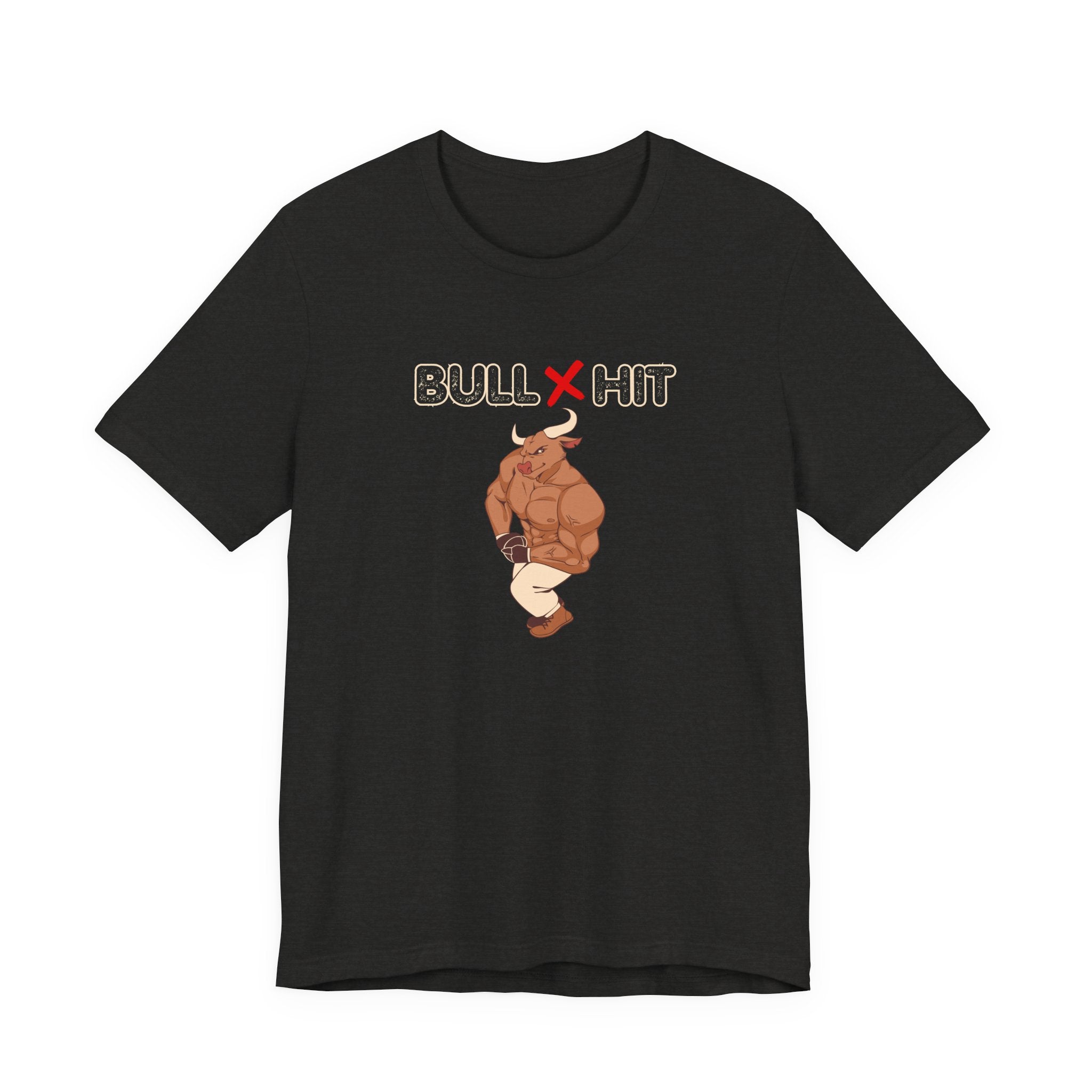 Bullshit Funny Graphic Tee – Muscular Bull Illustration