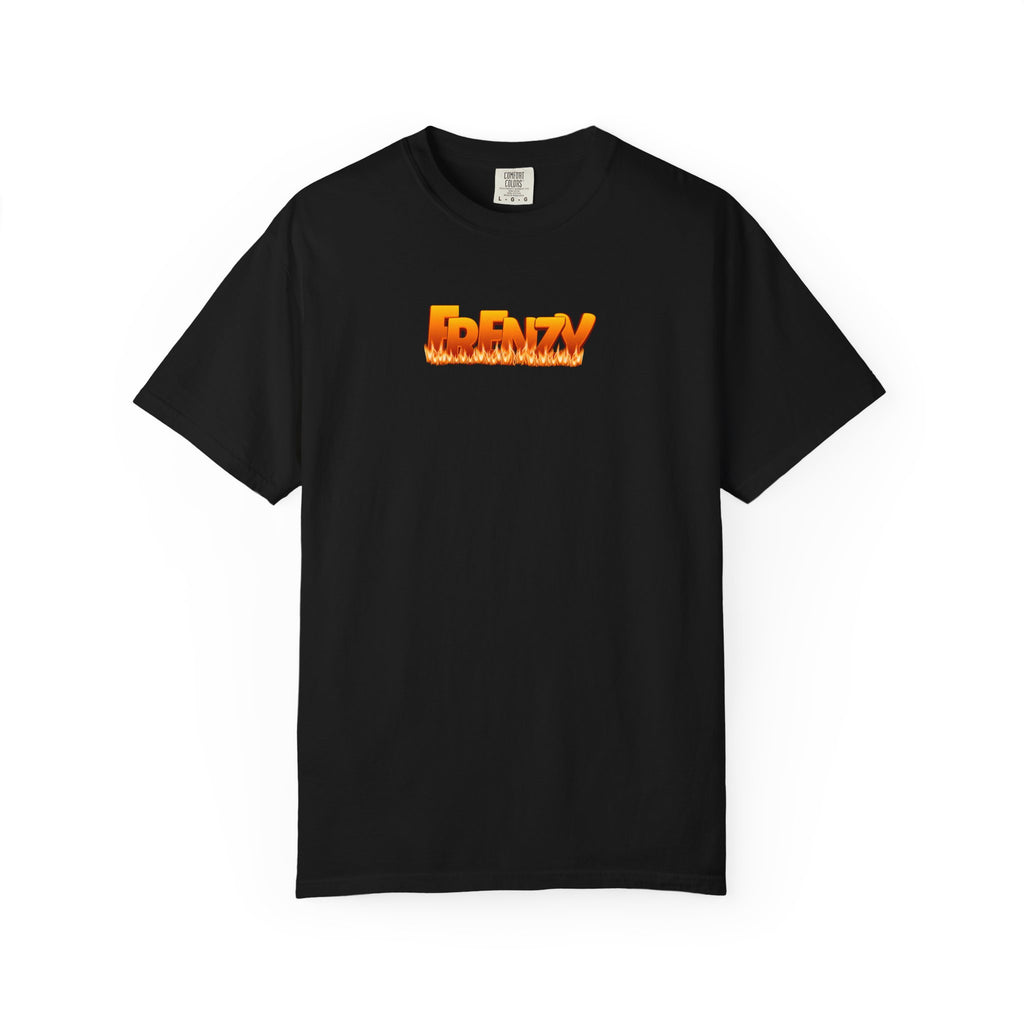 FRENZY Logo T-Shirt — Retro Flame '43' Graphic Tee
