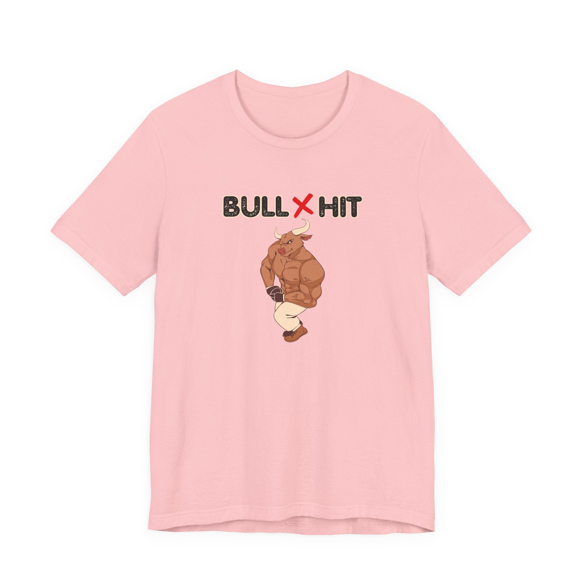 Bullshit Funny Graphic Tee – Muscular Bull Illustration