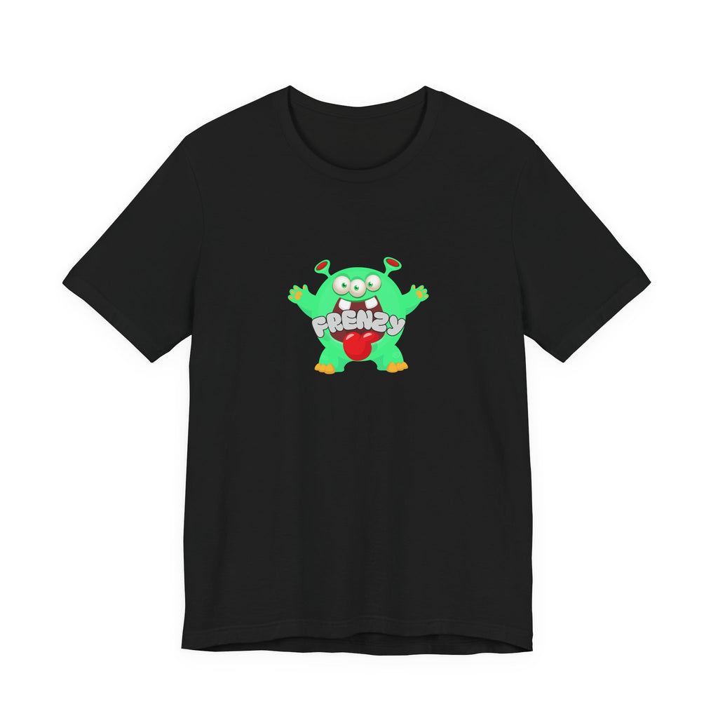 Frenzy Monster T-Shirt — Cute Green Cartoon Graphic Tee