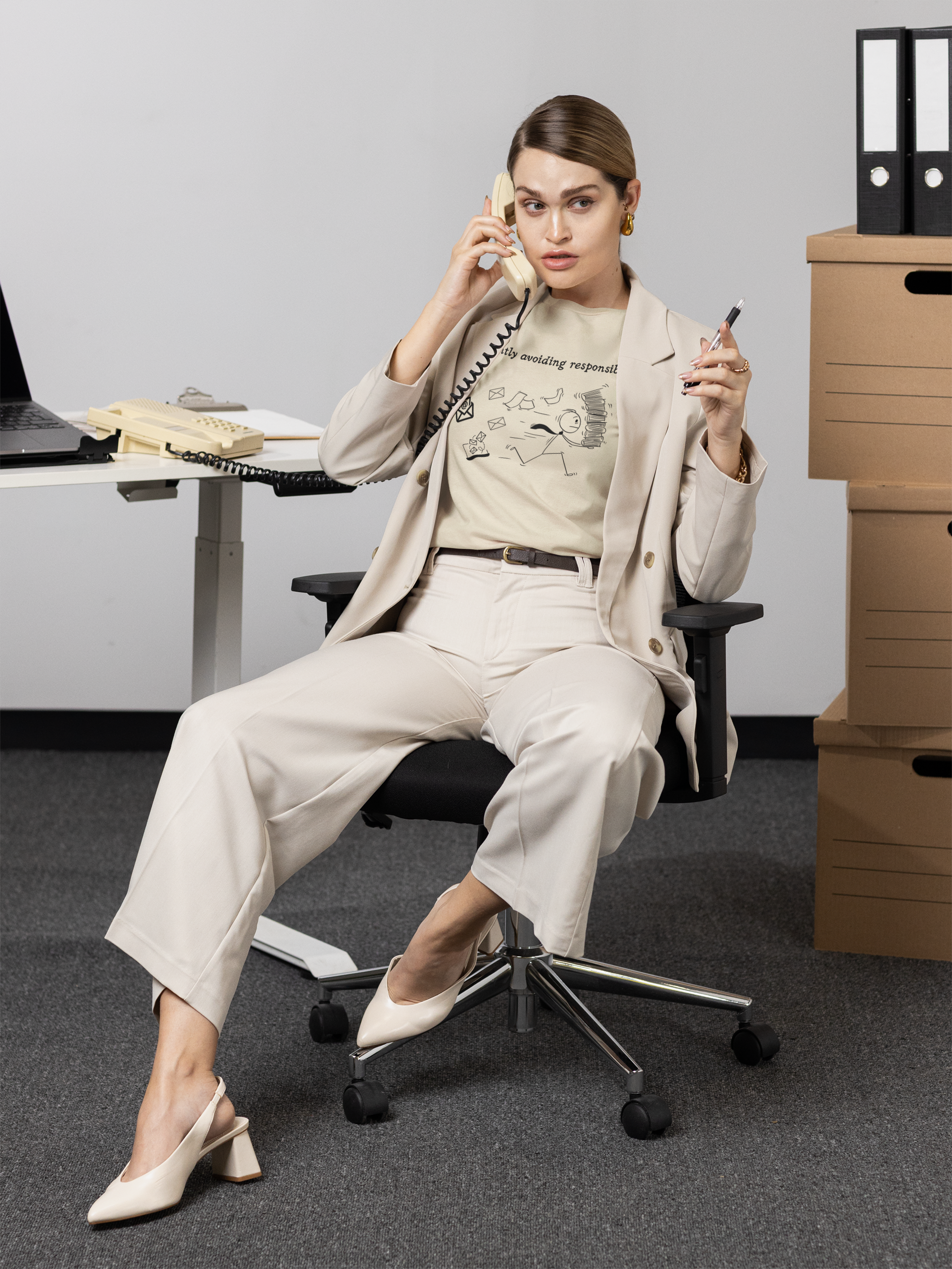 Currently Avoiding Responsibilities Funny Graphic T-Shirt